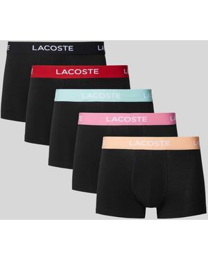 Lacoste Boxershort Met Band Met Label - Zwart