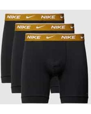 Nike Boxershort Met Elastische Band En Labeldetail - Blauw
