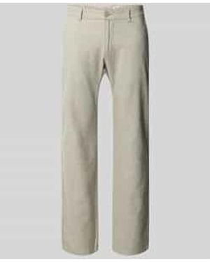 S.oliver Regular Fit Chino Van Een Katoen-Linnenmix Model 'Phoenix' - Naturel