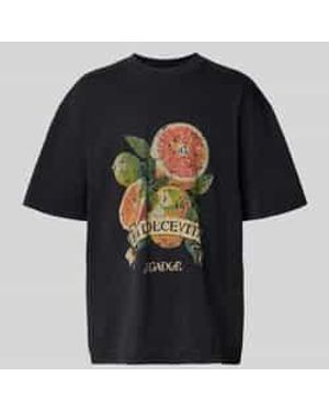 PEGADOR Oversized T-shirt Met Labelprint - Zwart
