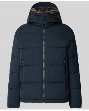 Strellson Regular Fit Steppjacke mit Reißverschlusstaschen Modell 'ARCOLA' - Blau