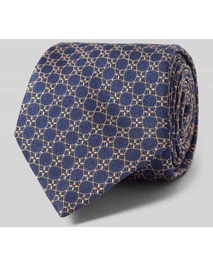 Altea Krawatte mit Label-Detail Modell 'Gange' - Blau