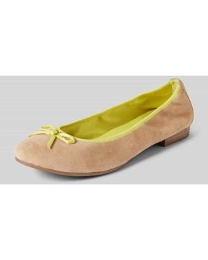 Tamaris Ballerinas mit Blockabsatz - Gelb