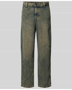Dickies Baggy Fit Jeans im Used-Look Modell 'MADISON' - Grün