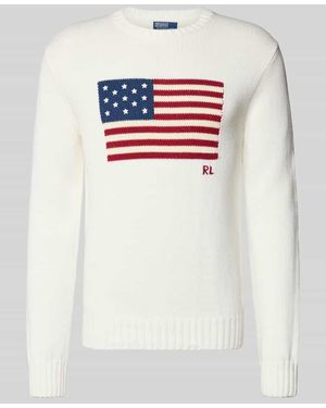 Polo Ralph Lauren Strickpullover mit Rundhalsausschnitt - Grau