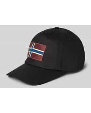 Napapijri Basecap mit Logo-Patch Modell 'FALIS' - Schwarz