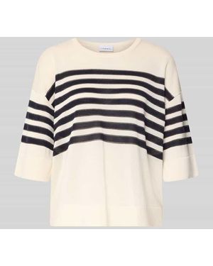 Comma, Relaxed Fit Pullover aus Lyocell-Mix Modell 'März' - Natur