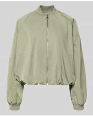 Zero Blouson Met Elastische Mouwboorden En Ritssluiting - Groen