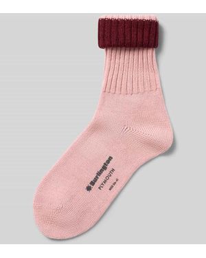 Burlington Wollsocken aus Schurwoll-Mix Modell 'PLYMOUTH' - Pink