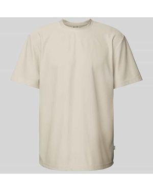 Only & Sons Relaxed Fit T-Shirt mit Label-Detail Modell 'FRED' - Natur