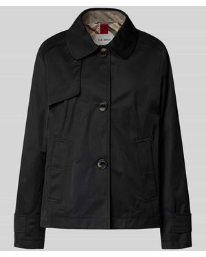 GIL BRET Jacke mit Umlegekragen und Eingrifftaschen - Schwarz