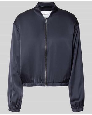 Comma, Blouson mit Stehkragen und Reißverschluss - Blau