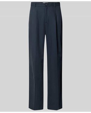 Les Deux Regular Fit Anzughose mit Gesäßtaschen - Blau