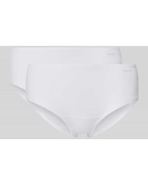 SKINY Slip mit Logo und elastischem Bund - Weiß