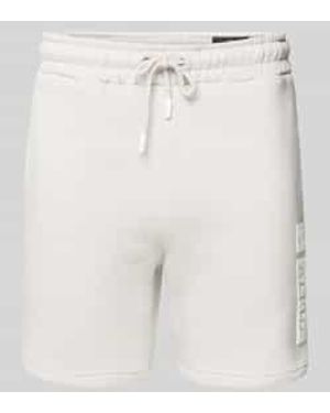 Alpha Industries Sweatshorts Met Elastische Band En Tunnelkoord - Wit