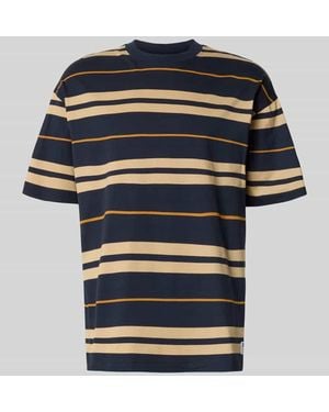 HUGO Oversized Shirt aus reiner Baumwolle Modell 'NIVARSI' - Blau
