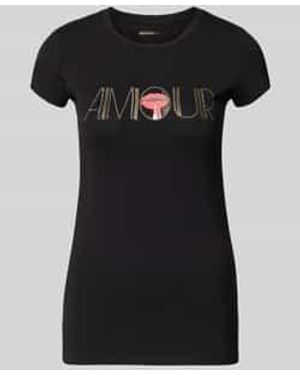 Guess T-Shirt Met Siersteentjes - Zwart