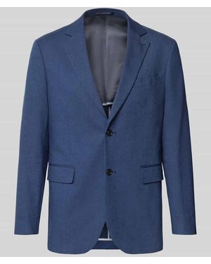 Matíníque Straight Fit Sakko aus Leinen-Mix Modell 'Charles' - Blau