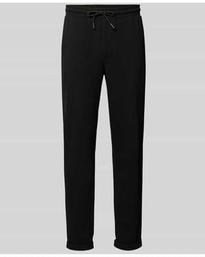 Only & Sons Relaxed Fit Jogpants mit leichtem Strukturmuster Modell 'NEWKODYL' - Schwarz