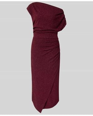 Rinascimento Cocktailkleid mit One-Shoulder-Träger - Rot
