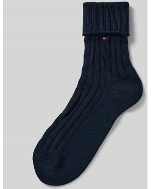Tommy Hilfiger Stricksocken mit Woll-Anteil - Blau
