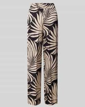 S.oliver Regular Fit Wijde Broek Van Pure Viscose - Wit