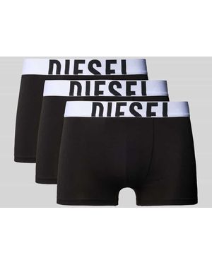 DIESEL Trunks mit elastischem Bund im 3er-Pack - Schwarz