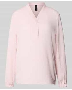 Marc Cain Regular Fit Blouse Met V-Hals - Roze