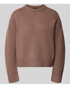 Mango Strickpullover aus Woll-Mix Modell 'GRISUC' - Braun