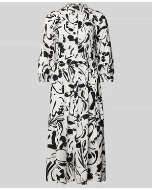 MORE&MORE Hemdblusenkleid Mit Hemdblusenkragen - Weiß