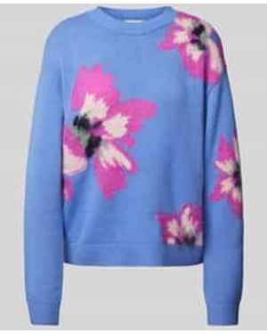Ted Baker Gebreide Pullover Met Extra Brede Schouders, Model 'Pipann' - Blauw