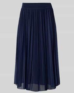 Guido Maria Kretschmer Midirok Met Plissévouwen, Model 'Astrid' - Blauw