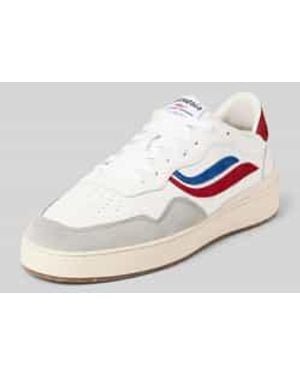 Genesis Leren Sneakers Met Labelpatch, Model 'G-Soley Porto' - Wit