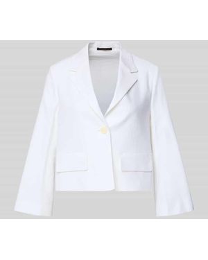 Windsor. Blazer aus Leinen-Mix mit Reverskragen - Weiß