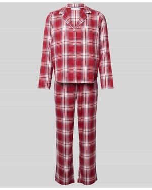 Tommy Hilfiger Pyjama mit Logo-Stitching Modell 'TH ORIGINAL' - Rot