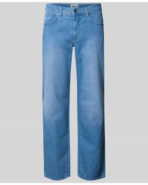 Brax Regular Fit Jeans im 5-Pocket-Design Modell 'Cadiz' - Blau