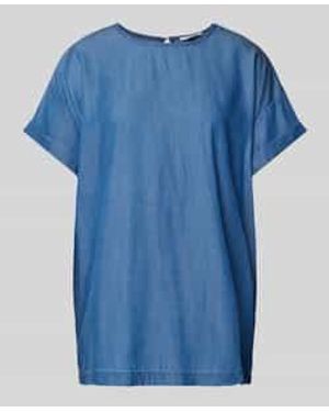 Mbym Blouses Korte Mouw - Blauw