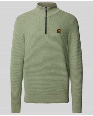 PME LEGEND Strickpullover Mit Label-Detail - Grün