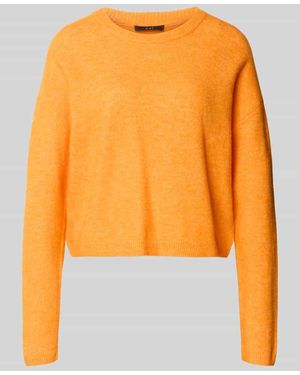 Ouí Strickpullover mit Rundhalsausschnitt Modell 'NILA' - Orange