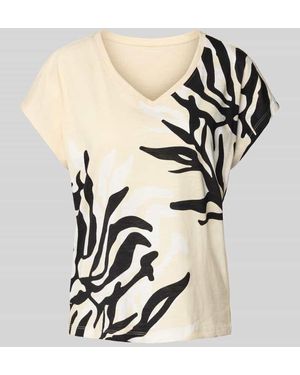 Tom Tailor Regular Fit T-Shirt aus reiner Baumwolle - Natur