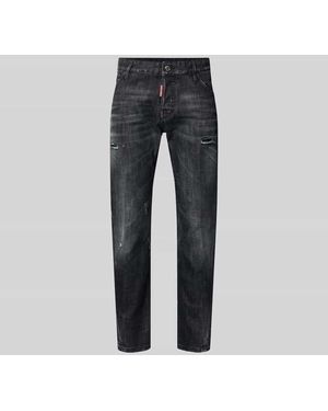 DSquared² Slim Fit Jeans aus Baumwoll-Mix - Grau