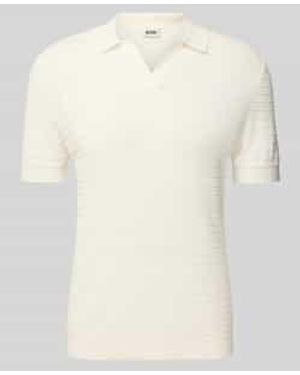 DRYKORN Regular Fit Poloshirt Met V-hals - Naturel
