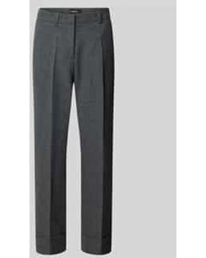 Cambio Regular Fit Stoffen Broek Met Verkorte Pasvorm, Model 'Krystal' - Grijs
