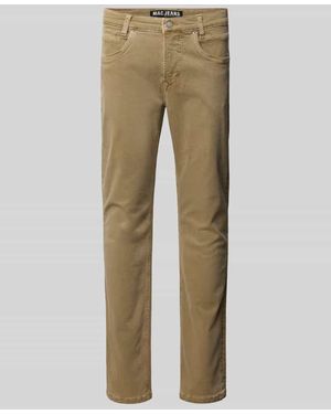 M·a·c Straight Fit Jeans mit 5-Pocket-Design Modell 'ARNE' - Natur