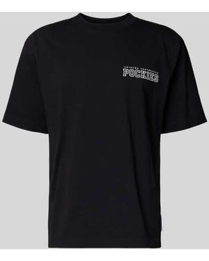 Pockies T-Shirt mit Label-Print - Schwarz