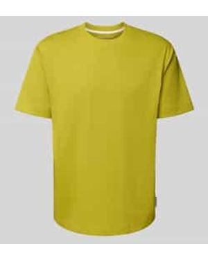 Marc O' Polo Regular Fit T-Shirt Van Puur Katoen - Geel