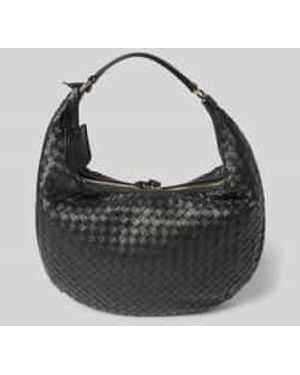 Abro⁺ Schoudertas Met Logo-Applicatie, Model 'Nana' - Zwart