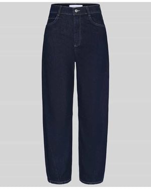 ANGELS Regular Fit Barrel Jeans aus Baumwoll-Mix Modell 'ELLY' - Blau