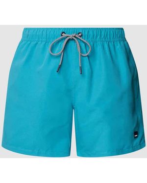 Esprit Badehose Mit Label-Patch - Blau