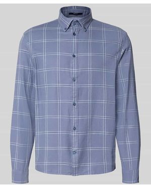 Tommy Hilfiger Regular Fit Freizeithemd aus reiner Baumwolle - Blau
